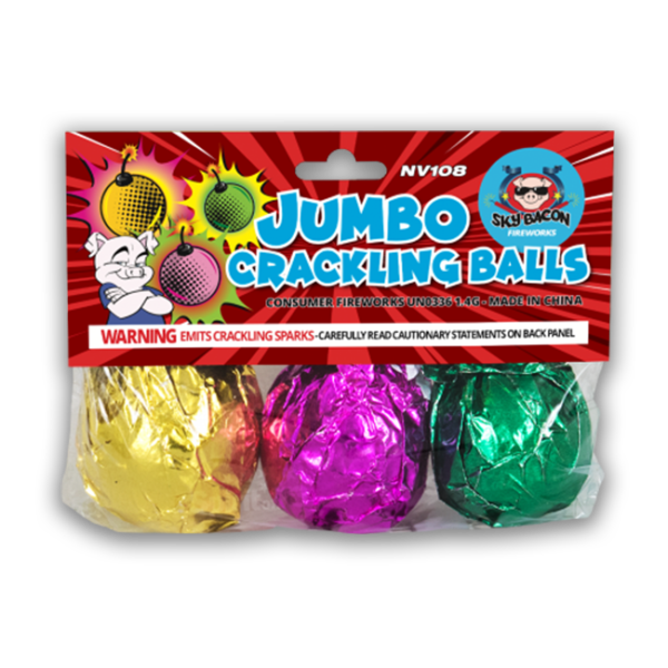 Jumbo Crackling Balls - Novelties